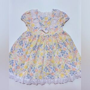 Joie Kids Dress with Yellow and Blue Floral Design
